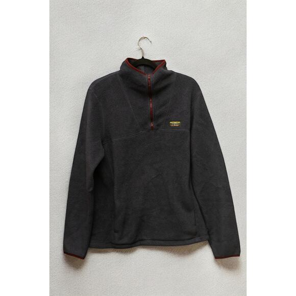 L.L.Bean Katahdin Logo Quarter-Zip Fleece Pullover Men’s Medium Tall – Gray - Picture 1 of 4